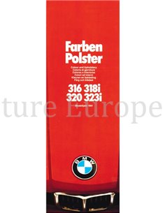 1980 BMW 3 SERIES COLOUR AND UPHOLSTERY BROCHURE