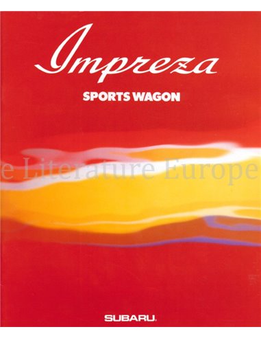 1993 SUBARU IMPREZA SPORTS WAGON PROSPEKT JAPANISCH