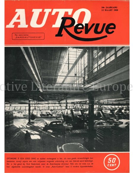 1959 AUTO REVUE MAGAZINE 6 NEDERLANDS