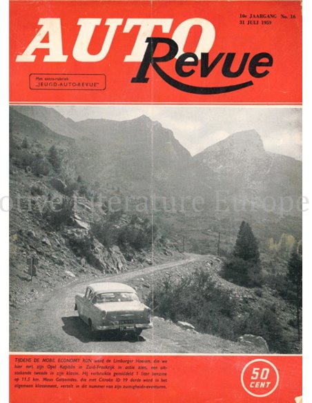 1959 AUTO REVUE MAGAZINE 16 NEDERLANDS