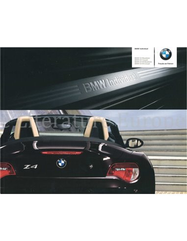 2006 BMW Z4 ROADSTER / COUPE INDIVIDUAL BROCHURE DUITS
