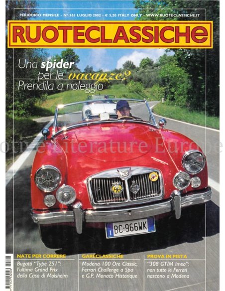 2002 RUOTECLASSICHE MAGAZINE 163 ITALIAANS