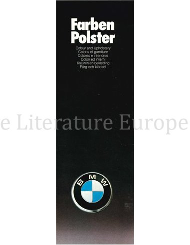 1975 BMW PROGRAMMA KLEUREN EN BEKLEDING BROCHURE 
