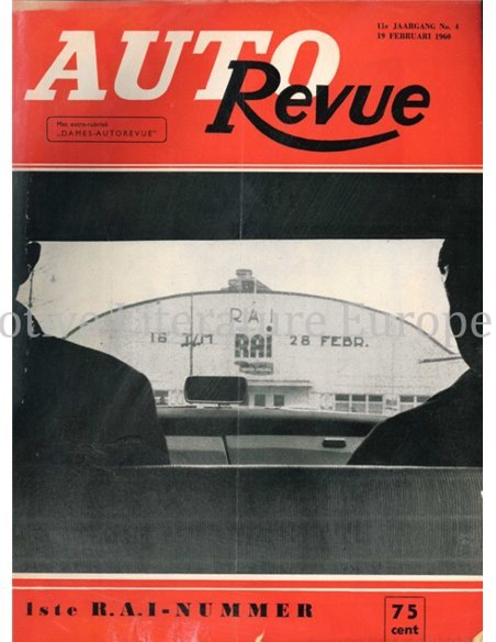 1960 AUTO REVUE MAGAZINE 4 DUTCH
