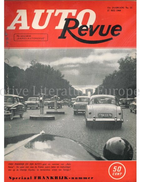 1960 AUTO REVUE MAGAZINE 11 NEDERLANDS