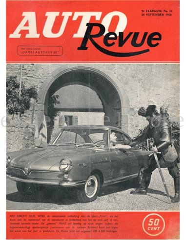 1958 AUTO REVUE MAGAZINE 21 NEDERLANDS