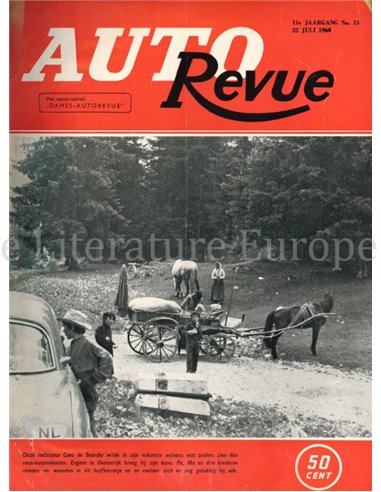 1960 AUTO REVUE MAGAZIN 15 NIEDERLÄNDISCH