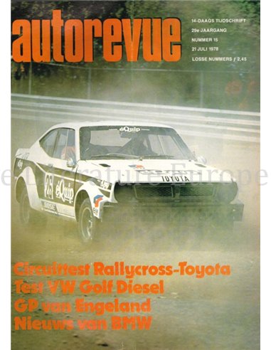 1978 AUTO REVUE MAGAZINE 15 NEDERLANDS
