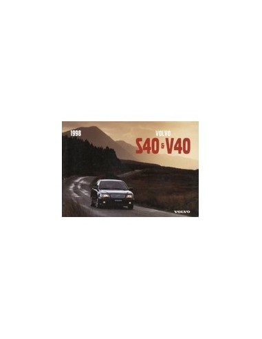 1998 VOLVO S40/V40 INSTRUCTIEBOEKJE ENGELS