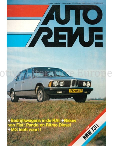 1980 AUTO REVUE MAGAZINE 4 Niederländisch