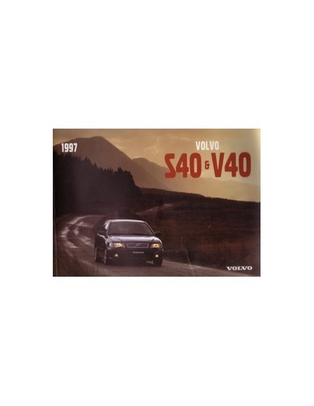 1997 VOLVO S40/V40 INSTRUCTIEBOEKJE ENGELS