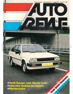 1981 AUTO REVUE MAGAZINE 2 NEDERLANDS