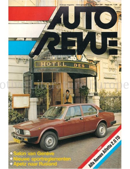 1981 AUTO REVUE MAGAZINE 6 Niederländisch