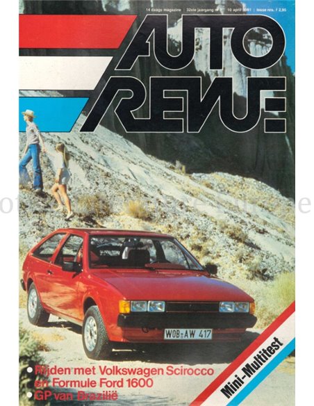 1981 AUTO REVUE MAGAZINE 8 NEDERLANDS