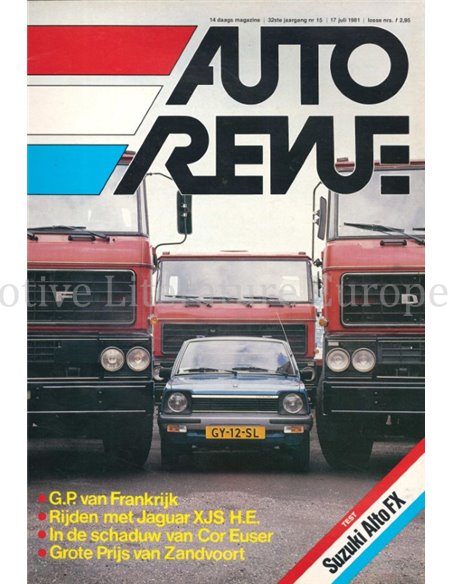1981 AUTO REVUE MAGAZINE 15 NEDERLANDS