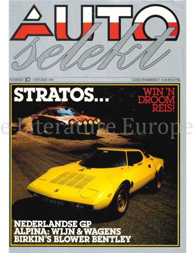 1981 AUTO SELEKT MAGAZINE 10 Niederländisch