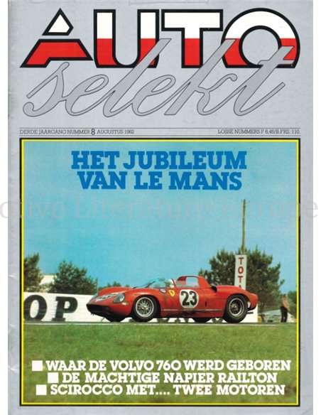 1982 AUTO SELEKT MAGAZINE 8 Niederländisch