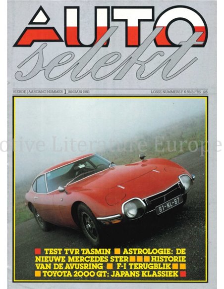 1983 AUTO SELEKT MAGAZINE 1 Niederländisch
