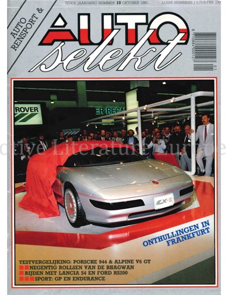 1985 AUTO SELEKT MAGAZINE 10 NEDERLANDS