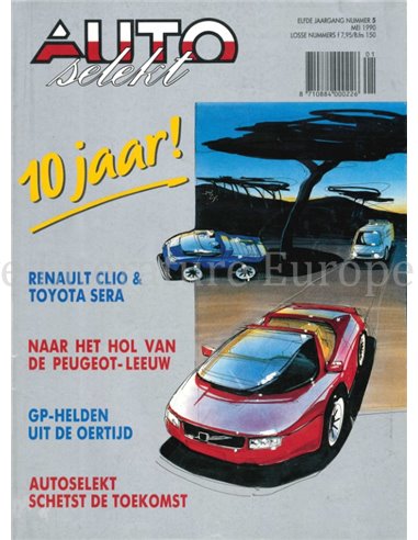 1990 AUTO SELEKT MAGAZINE 5 DUTCH