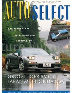1992 AUTO SELEKT MAGAZINE 1 NEDERLANDS