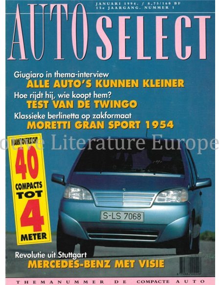 1994 AUTO SELECT MAGAZINE 1 Niederländisch