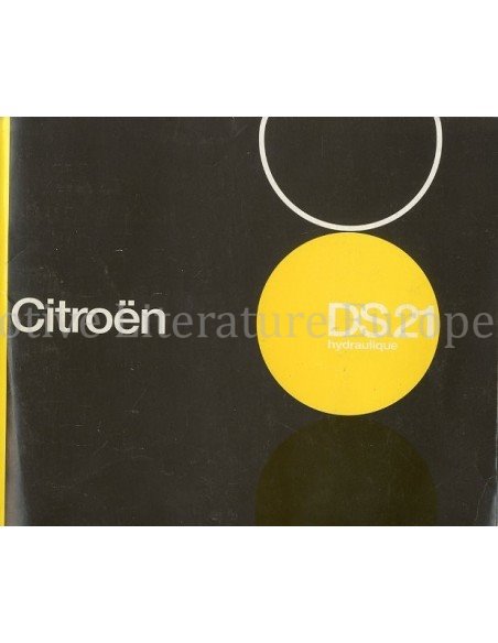 1966 CITROEN DS 21 INSTRUCTIEBOEKJE NEDERLANDS