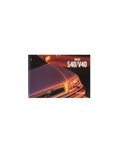 2000 VOLVO S40/V40 INSTRUCTIEBOEKJE ENGELS