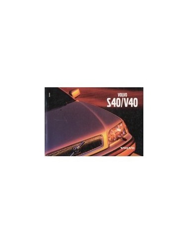 2000 VOLVO S40/V40 INSTRUCTIEBOEKJE ENGELS