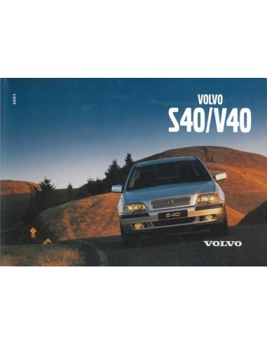 2001 VOLVO S40 / V40 INSTRUCTIEBOEKJE ENGELS