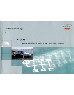 2000 AUDI A8 INSTRUCTIEBOEKJE DUITS