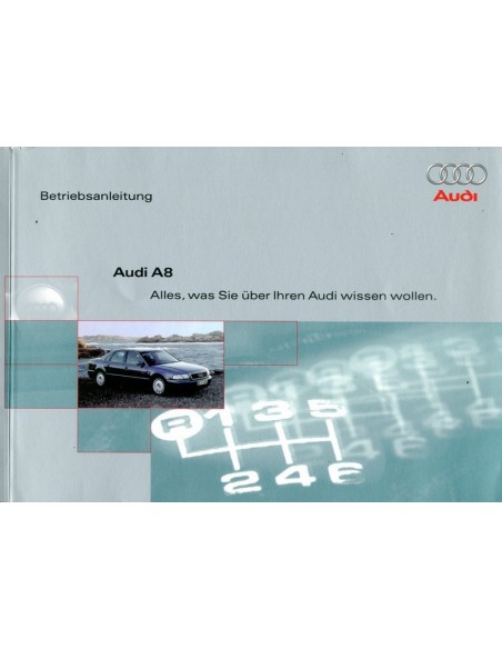 2000 AUDI A8 INSTRUCTIEBOEKJE DUITS