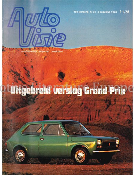 1973 AUTOVISIE MAGAZIN 30 NIEDERLÄNDISCH