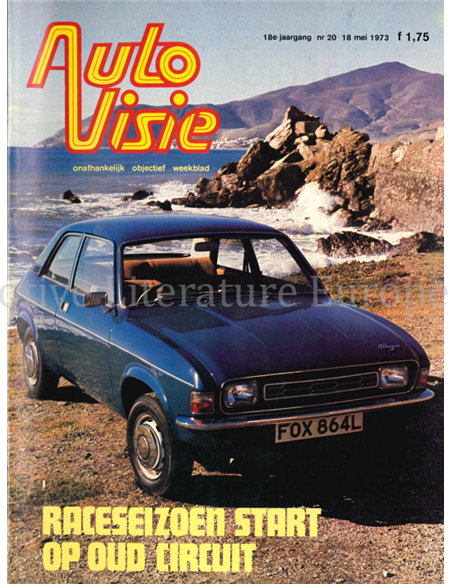 1973 AUTOVISIE MAGAZIN 20 NIEDERLÄNDISCH