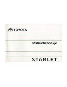 1990 TOYOTA STARLET INSTRUCTIEBOEKJE NEDERLANDS