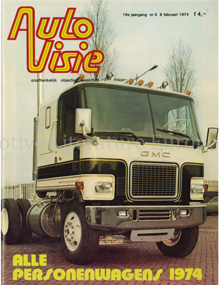 1974 AUTOVISIE MAGAZINE 6 NEDERLANDS