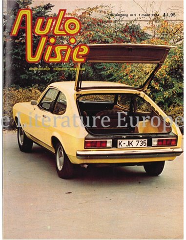 1974 AUTOVISIE MAGAZINE 9 DUTCH