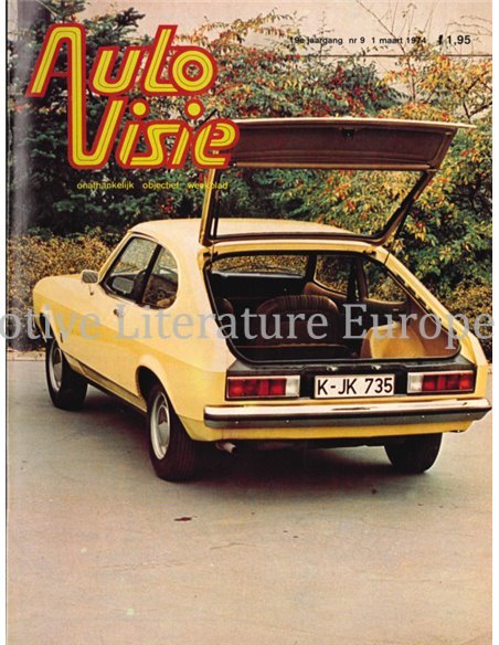 1974 AUTOVISIE MAGAZINE 9 NEDERLANDS