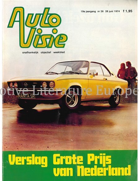 1974 AUTOVISIE MAGAZINE 26 DUTCH