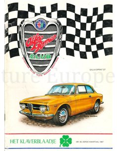 1987 ALFA ROMEO CLUB HET KLAVERBLAADJE 39 NIEDERLÄNDISCH