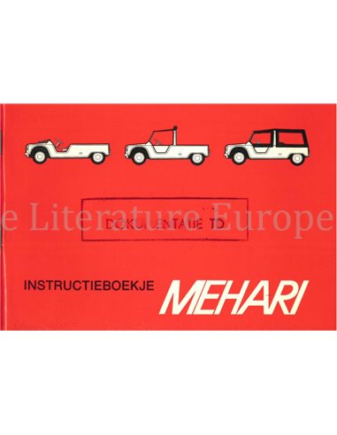 1973 CITROEN MEHARI BETRIEBSANLEITUNG NIEDERLANDISCH