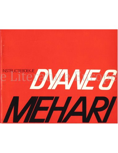 1970 CITROEN DYANE 6 / MEHARI OWNERS MANUAL DUTCH