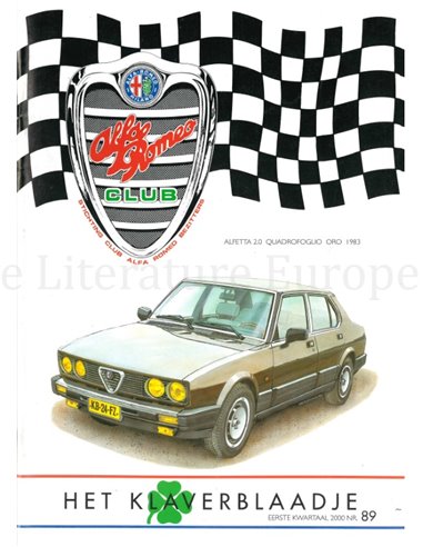 2000 ALFA ROMEO CLUB HET KLAVERBLAADJE 89 NIEDERLÄNDISCH
