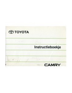1991 TOYOTA CAMRY INSTRUCTIEBOEKJE NEDERLANDS