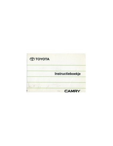 1991 TOYOTA CAMRY INSTRUCTIEBOEKJE NEDERLANDS