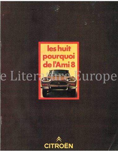 1970  CITROEN AMI8 PROSPEKT Französisch