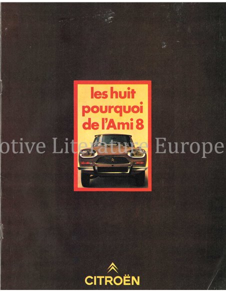 1970  CITROEN AMI8 PROSPEKT Französisch