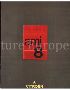1970 CITROEN AMI 8 BROCHURE FRANS
