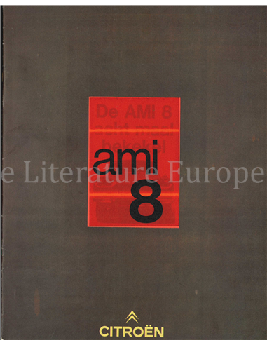 197? CITROEN AMI 8 BROCHURE DUTCH