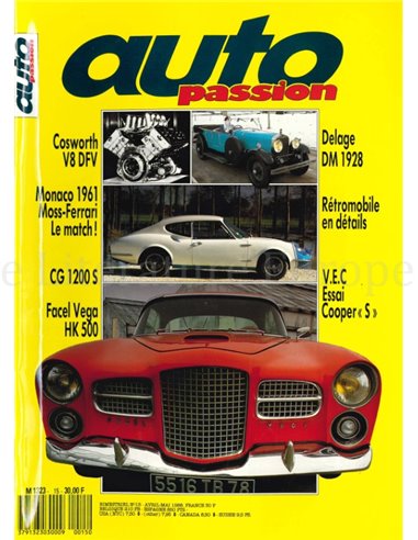 1988 AUTO PASSION TIJDSCHRIFT 15 FRANS